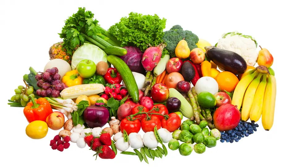 Grönsaker, frukt och bär.
