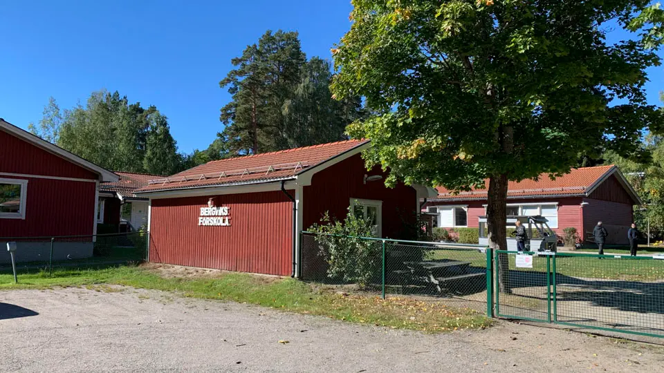 Ingången till Bergviks förskola.